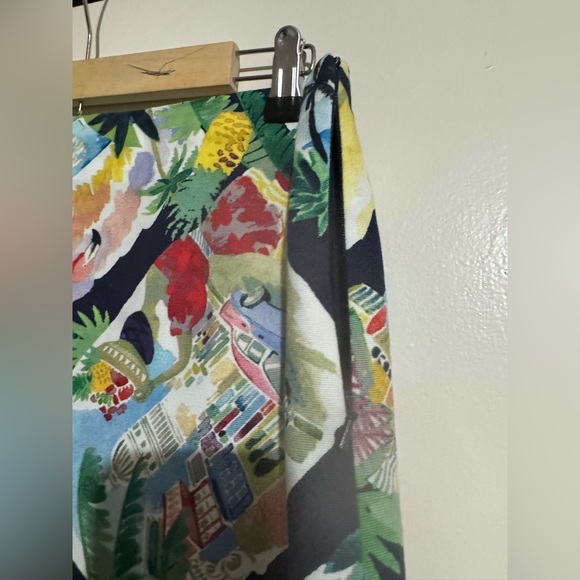 Talbots petites 8P Tropical Print Mini Skirt novelty print - Picture 6 of 8